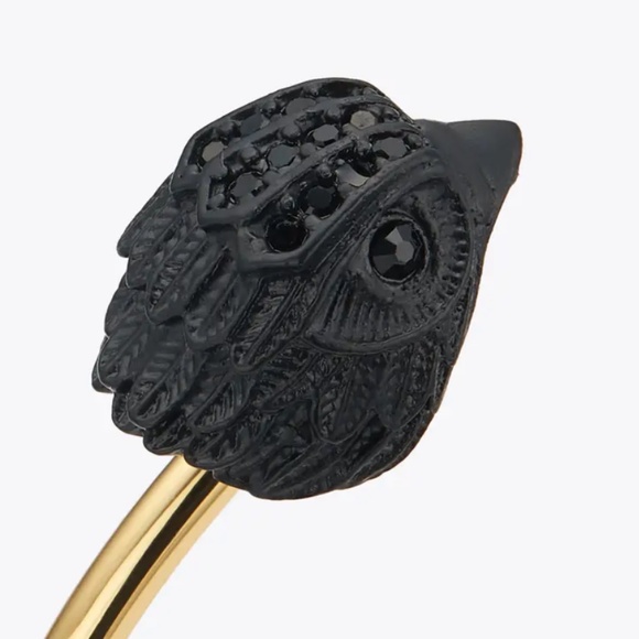 Kurt Geiger London Micro Eagle Cuff Bracelet Raven with Dust Bag - Picture 3 of 4